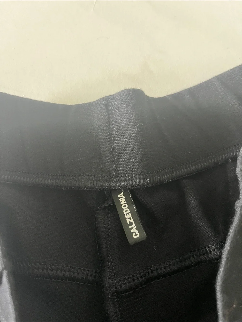 Black Textured Leggings for Women